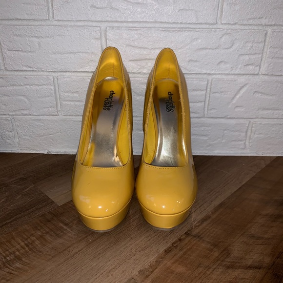 Shoes - Charlotte Russe Mustard platform high heels